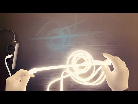 Ruban LED COB 220V IP65 blanc neutre 4500°K - Kit prêt à l'emploi.