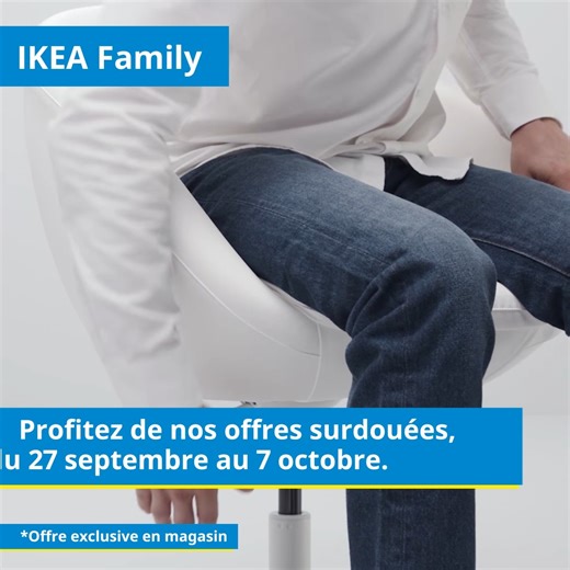 95249 Exclusif : Membres IKEA Family, du 27 septembre au 7 octobre 2024, nos offres jouent les surdouées !🤩 C'est la rentrée des prix irrésistibles sur nos chaises de bureau! Soyez le premier de la classe 🤓, Rendez-vous dans nos magasins IKEA Zenata, IKEA Cabo, Morocco Mall Pop-Up Tanger et O-Village. #MaakBachThallaFhyatek خبر سار لأعضاء IKEA Family ! 🤩 كنقدموا ليكم من 27 سبتمبر إلى 7 أكتوبر 2024، عروض بأسعار لا تقاوم على من الكراسي الخاصة بالمكاتب باش تكونو نتوما الأوائل في القسم!🤓 باش نست