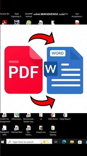 How to convert PDF to word?
