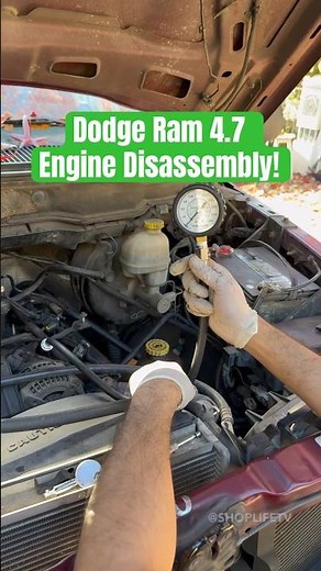 No compression on this Dodge Ram 4.7l engine. Let’s find out why! #shorts