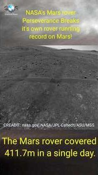 Mars Perseverance Rover Breaks record!#mars #shorts #viral