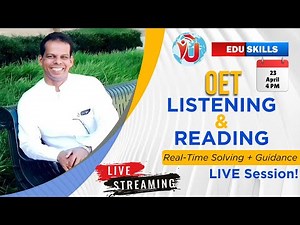 Edu Skills: Live OET Reading & Listening – Real Exam Strategies!