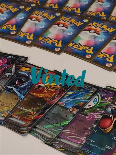 100 loose Pokémon cards – EX RR foil – Scarlet & Violet Japanese – Mint Condition (NM) Condition: Mint Condition (NM) Type: Loose cards EX RR characters Series/Era: Scarlet & Violet Number of cards: 100 Card features: Holo Trading card game / Theme: Pokémon Publisher: Pokémon Language: Japanese Pokémon EX Cards - 100 cards - Collection of all rare Pokémon EX - Scarlet and Violet! Near-perfect condition! - Various sets. Packs available (check my shop) Fast worldwide shipping #pokemoncards #pokemo