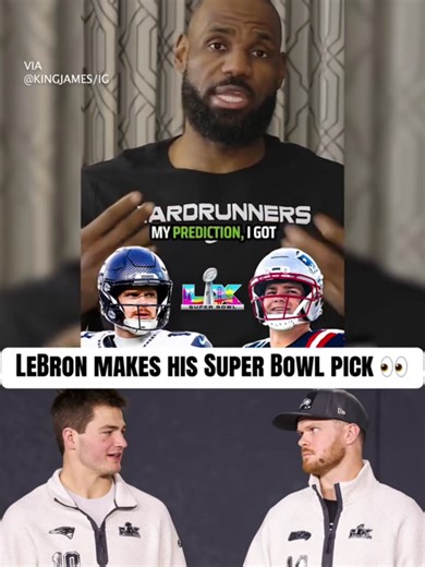 LeBron James Supports Seahawks at Super Bowl LX