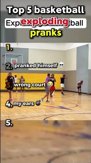 🏀Top 5 basketball exploding pranks #shorts