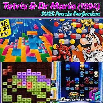 Tetris & Dr Mario (1994): SNES Puzzle Perfection #RetroGaming #Tetris #DrMario #SuperNintendo #16Bit