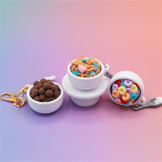 Mini Cereal Bowl Fidget Clicker | Nostalgic Breakfast Fidget Gift | 3D Printed Clicky Fidgets With Keyboard Switches - Etsy