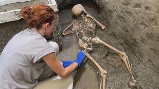 New discovery in Pompeii brings to light the remains of two more victims of the AD 79 eruption