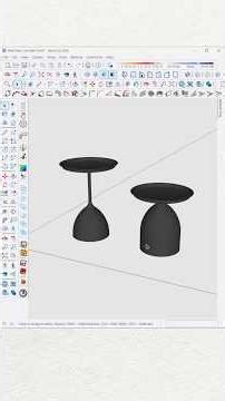 How to model a Modern Side Table in #sketchup