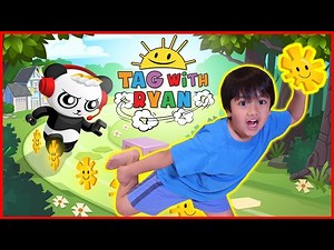 Ryan Plays Tag with Ryan Game on iPad with Mommy!  Ryan VS Mommy Who scores higher Challenge! - Videos For Kids