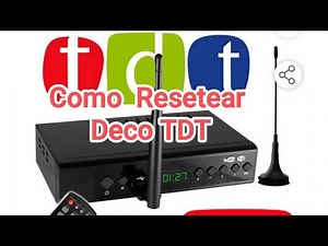 How to factory reset a digital terrestrial television (DTT) decoder