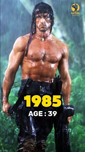 Sylvester Stallone Evolution: Rocky and Rambo Star Then vs Now #sylvesterstallone #shorts