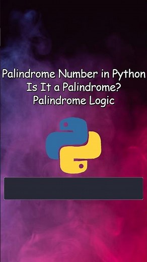 Check Palindrome Number in Python | Simple String Method #coding #python
