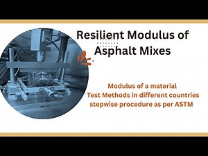#highways, Resilient Modulus of Bituminous Mixes - Concept and Laboratory test method.