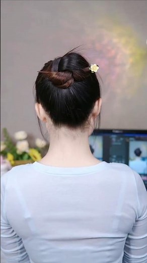 How to Style a Perfect Bun Using a Hair Stick | Sleek & Professional Look 💇‍♀️