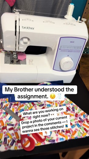 My Brother understood the assignment. 😌🪡 POST: Out here turning scraps into something CUTE with my Brother sewing machine and a little creativity. 🧵✨ Little projects. Big vibes. From quick gifts to “just because” pieces — this machine stays ready. Don’t sleep on small projects… that’s where the magic (and the skill-building) really happens. 💅🏽 #B#BrotherSewingMachineS#SewingLifeS#SewistCommunityS#SmallProjectsBigJoyHandmadeWithLove