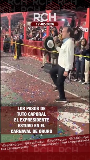 #Carnaval | LOS PASOS DE TUTO CARNAVALERO El expresidente y excandidato a la presidencia por Libre, Jorge Tuto Quiroga, estuvo presente en la festividad del Carnaval de Oruro. La ex autoridad no pudo evitar bailar caporales con una fraterna que lo invitó a mostrar sus habilidades en la danza del caporal. 👉 Ingresa a nuestro grupo de noticias de WhatsApp: https://redchuquisaqueña.com/whatsapp | Red Chuquisaqueña
