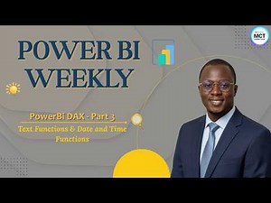Power BI DAX - Text Functions & DateTime Functions