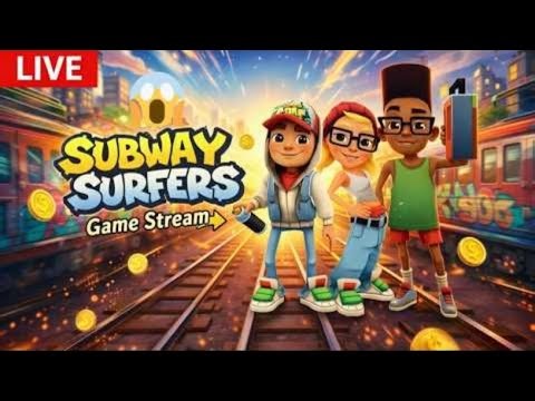 🔴 Live Subway Surfers : 1million coin, world record