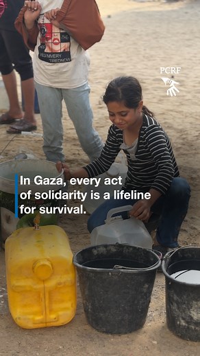 In Gaza, parents struggle each day to meet their families’ basic needs, while thousands of children are forced to chase survival, carrying burdens far beyond their years, yet they refuse to lose hope. Amid this relentless struggle, every act of support is a lifeline. As part of our ongoing Gaza Urgent Relief program, the PCRF team continues to deliver clean drinking water across the north, center, and south, helping people breathe a little easier despite the pain. While we hope for a permanent c
