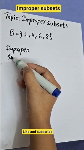 improper subsets
