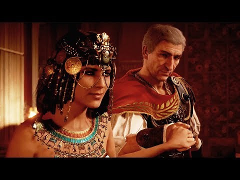Assassin's Creed Origins Julius Caesar and Cleopatra Scenes - AC Origins Julius Caesar Death