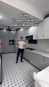 🚀 Upgrade your cooking game! This aluminium kitchen has ALL the practical must-haves accessories👩🍳💡 #ModernKitchen #HomeChef #Blenokitchen #kitchendesign #aluminiumkitchencabinet | BLENO Kitchen