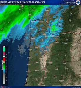 After nine dry days in a row, rain is finally working back into the area today. Rain will continue spreading inland today with additional rain showers expected Saturday night through Sunday, as well as Cascade snow. Drying out again Sunday night into Monday as high pressure returns to the region. | US National Weather Service Portland Oregon