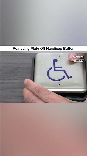 How To Open A Handicap Button #shorts #doors #hardware #repair #fixed #construction