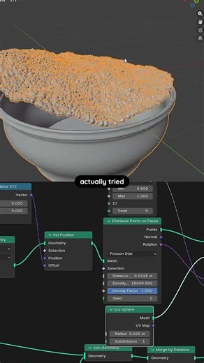 The cactus setup is finally finished (Day 33 of learning geometry nodes) #blender