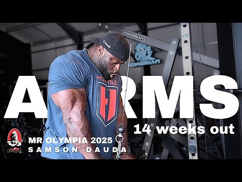 Mr Olympia 2025 series | Arms workout 14 weeks out | Samson Dauda