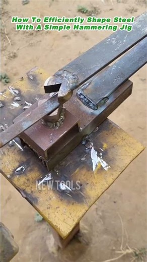 How To Efficiently Shape Steel With A Simple Hammering Jig