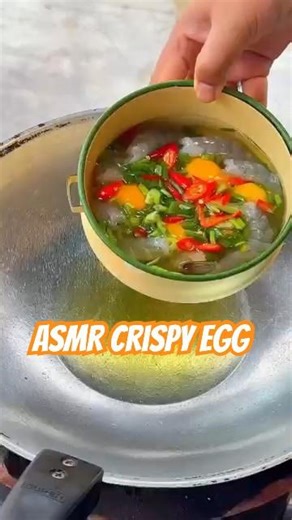 ASMR Crispy Egg & Juicy Shrimp 🍳🦐 Indonesian Street Food You NEED to Try! #cooking #foodshorts