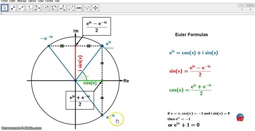 Euler, complex number and the unit circle(III) Visualization |Animation | Interactive applet@geogebrahttps://t.co/s8R8SUoBzg #geogebra #math #science #iteachmath #mtbos #visualization #elearning @bancoche