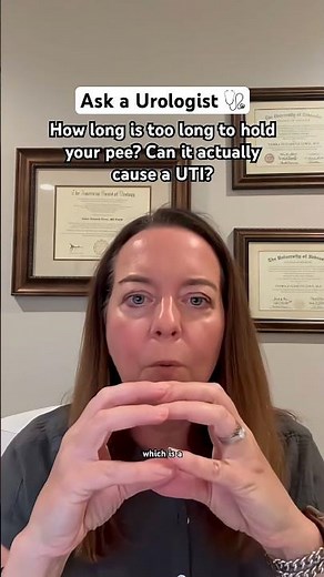 How Long Can You Safely Hold Your Pee? | UTI Risk Explained #AskAUrologist