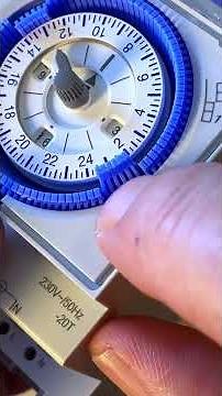 Tutorial Theben mechanical #time switches SYN 161 d and SUL 181 d: Setting the time