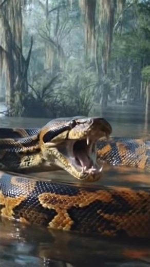 Massive Python Snake – Nature’s Silent Giant #animals #wildanimals #wildlife #snake #king #shorts