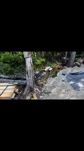 Working on the garage at camp. | Shane Adams