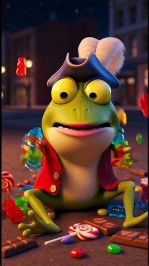 Frog Candy Store Heist Gone Wrong! Sweet Chaos 😂🐸🍬 #FunnyAnimals #Shorts