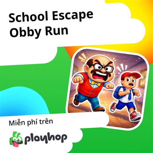 School Escape Obby Run: Chơi trực tuyến miễn phí trên Playhop