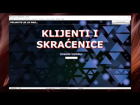 Program MAGACIN - kreiranje i izmena klijenata
