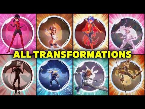 All Transformations Until Now (Ladybug, Pegasus..) - Miraculous Season 6