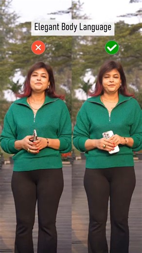 Dr Niharika Singh | Power Personality & Communication Coach on Instagram: "Elegant body language 🗣️ ​ Follow @coach.niharika for daily tips to speak with confidence, charisma, power personality, and communication. Save this post for future inspiration, share it with someone who needs a confidence boost, and don't forget to follow for more expert tips! #coachniharika##SilentConfidence ##ConfidenceCoach #PowerPersonality #ImageConsultant #NonVerbalCommunication#EffectiveCommunication #niharikasin