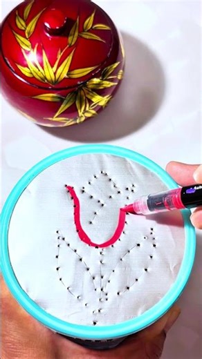 ASMR Foil Drawing Tulip 🌷 Relaxing Piercing & Coloring