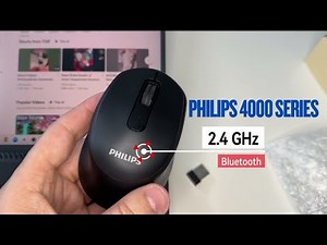 PHILIPS Wireless Mouse – Silent, Ergonomic, & Tri-Mode Connectivity!