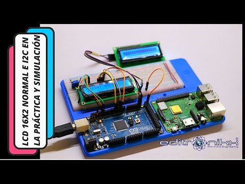 ✅Simulation and practical assembly of a 16x2 LCD with 16 pins and/or using I2C | Proteus and Arduino