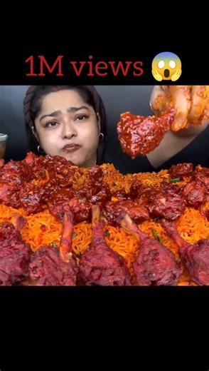 ASMR: spicy 🔥 chicken #challenge #foodasmrvideo #mukbang