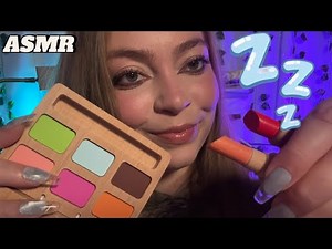 ASMR Friend Does Your Wooden Makeup 💄💤 (mouth sounds, up close personal attention)