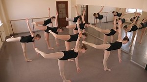 Group Young Teenage Girls Ballet Studio Stock Footage Video (100% Royalty-free) 1052217460 | Shutterstock