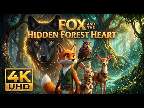 Fox and the Hidden Forest Heart | Full 3D Animated Movie 4K UHD 60FPS